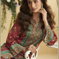 Vegaa Fashion Maroon Crepe Silk Emblissed Mirror Work Designer Cord Set - Swadesiicart