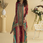 Vegaa Fashion Maroon Crepe Silk Emblissed Mirror Work Designer Cord Set - Swadesiicart
