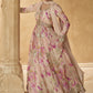 Vegaa Fashion Cream Real Chinon Silk Embroidered Anarkali Suit - Swadesiicart