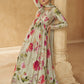 Vegaa Fashion Off White Real Chinon Silk Embroidered Anarkali Suit - Swadesiicart
