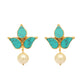 Nuyug 22K Gold Plated Cerulean Studs | Swadesiicart