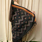 Very Much Indian Khun Saree Cotton Resham Handwoven Chrome Yellow & Black | Swadesiicart