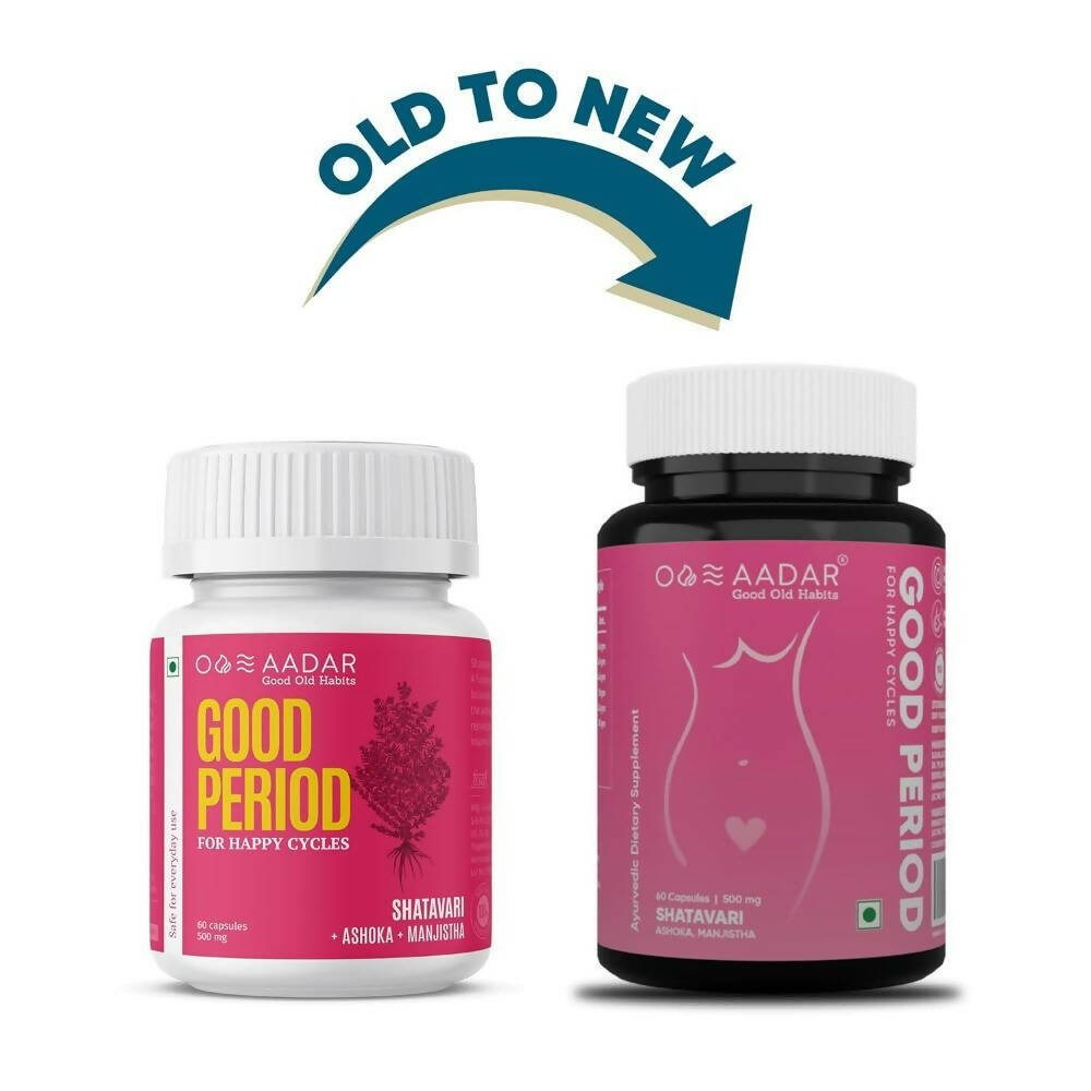 Aadar Good Period Women’s Health Capsules - Swadesiicart