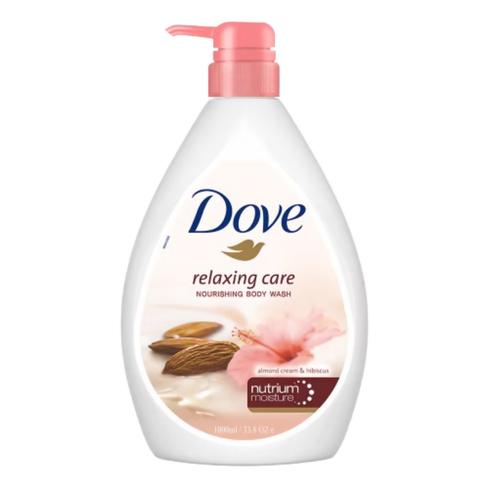 Dove Body Wash - Relaxing Care Almond Cream & Hibiscus Nourishing - Swadesiicart