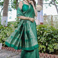 Partywear Designer Green Banarasi Silk Fancy Saree - Starwalk | Swadesiicart