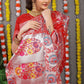 Jyoti Fashion Women's Red Banarasi Silk Zari Woven Saree with Blouse | Swadesiicart