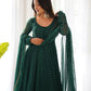 Joban Fashion Green Kurta Set Georgette Sequence Embroidery Work - Swadesiicart