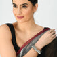 Mominos Fashion Kamal Johar Oxidised German Silver-Plated Handcraft Bracelet