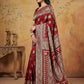 Shree Shyam Fashion Maroon Silk Blend Saree
