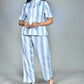 Morchari Digital Print Semi Muslin Co-Ord Set Top & Trouser-Multicolor - Swadesiicart