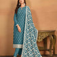 Anaita Teal Embroidered Faux Georgette Salwar Suit