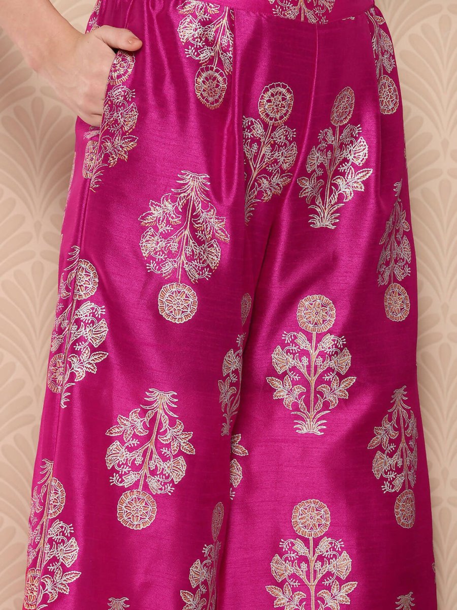 Ahalyaa Women's Traditional wear Kurta Set - Pink | Swadesiicart