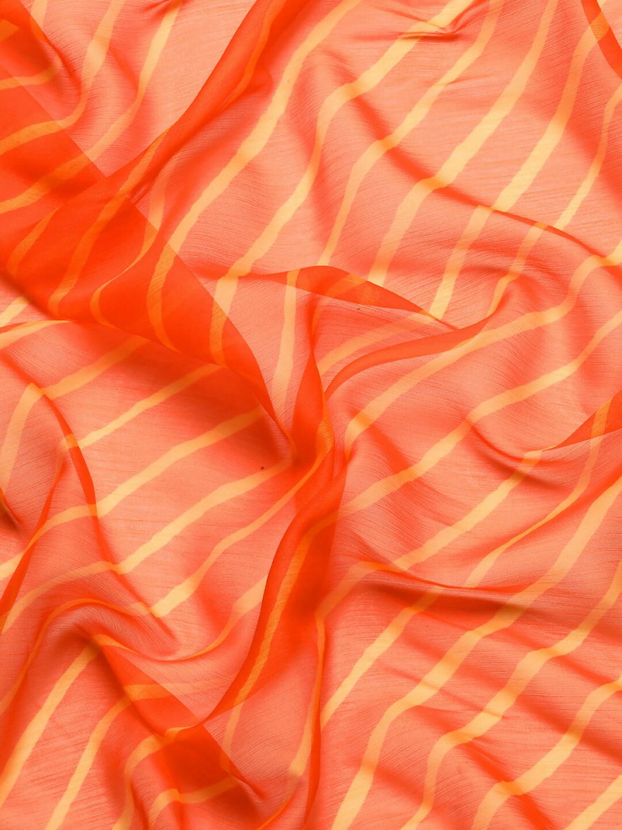 Ahalyaa Women's Traditional wear Saree - Orange | Swadesiicart