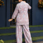 Light Pink Rayon Floral Printed Top with Matching Bottom - Eesha - Swadesiicart