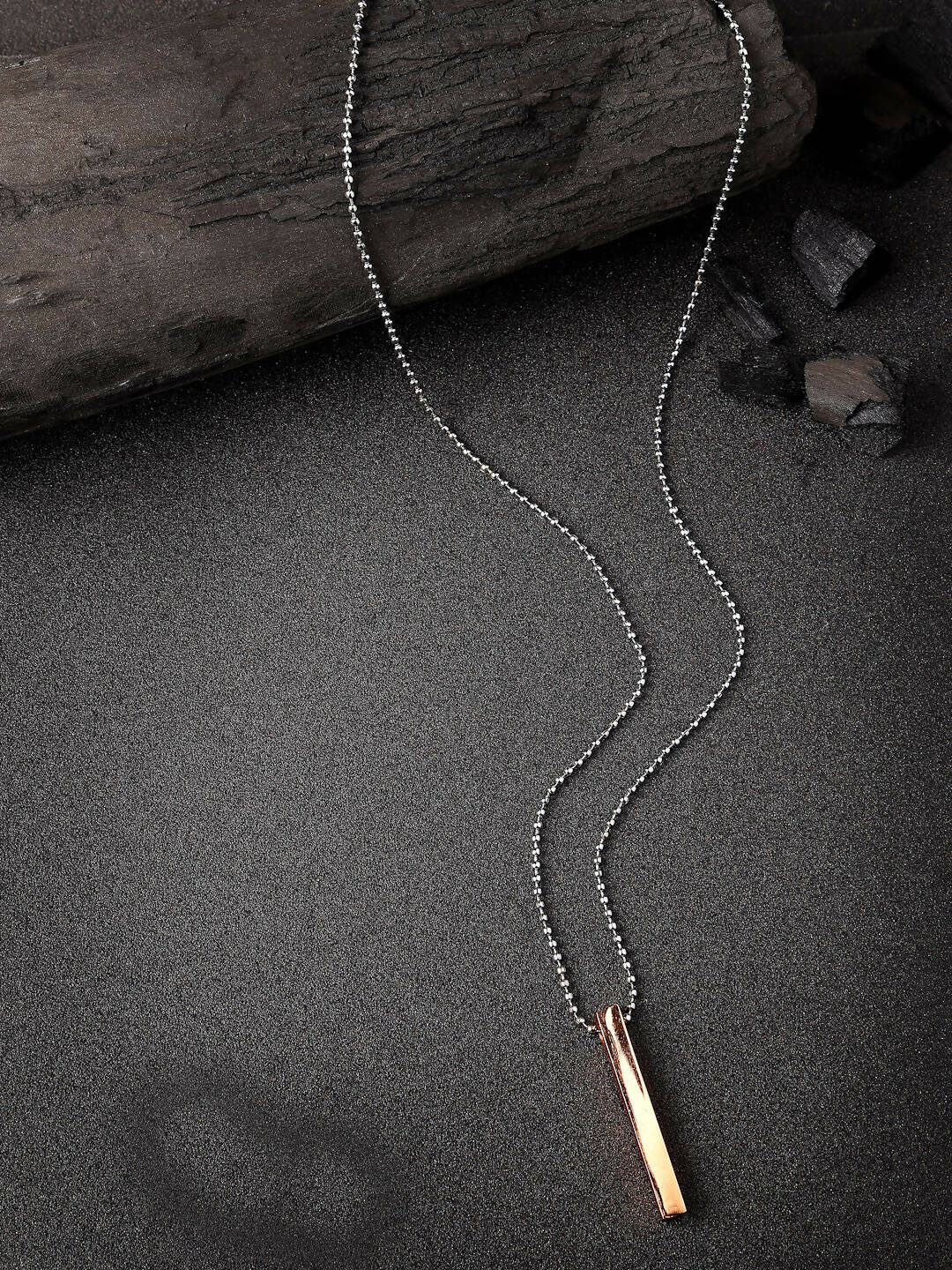 NVR Men Copper Plated Geomatric Pendent With Chain | Swadesiicart