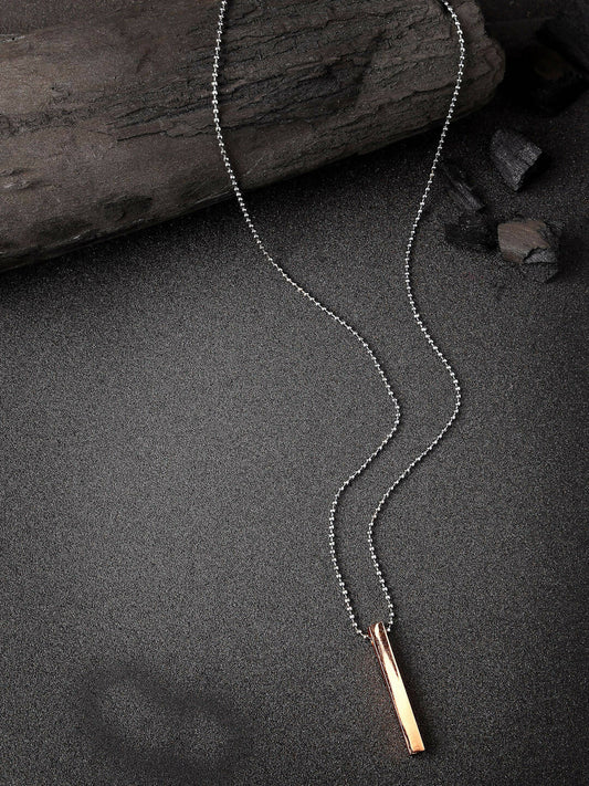NVR Men Copper Plated Geomatric Pendent With Chain | Swadesiicart