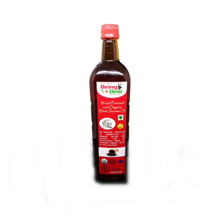 Being Desi Wood pressed Organic Black Sesame Oil - Swadesiicart