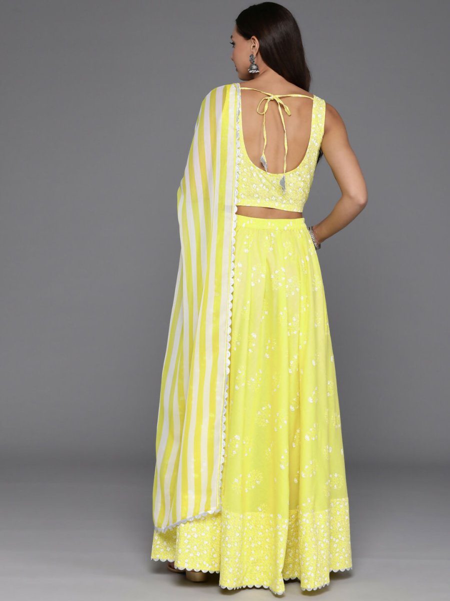 Ahalyaa women's wear Traditional wear lehenga choli - Yellow | Swadesiicart