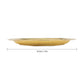 Spillbox Gold-Toned Brass Leaf Thali Round Pooja Essential | Swadesiicart