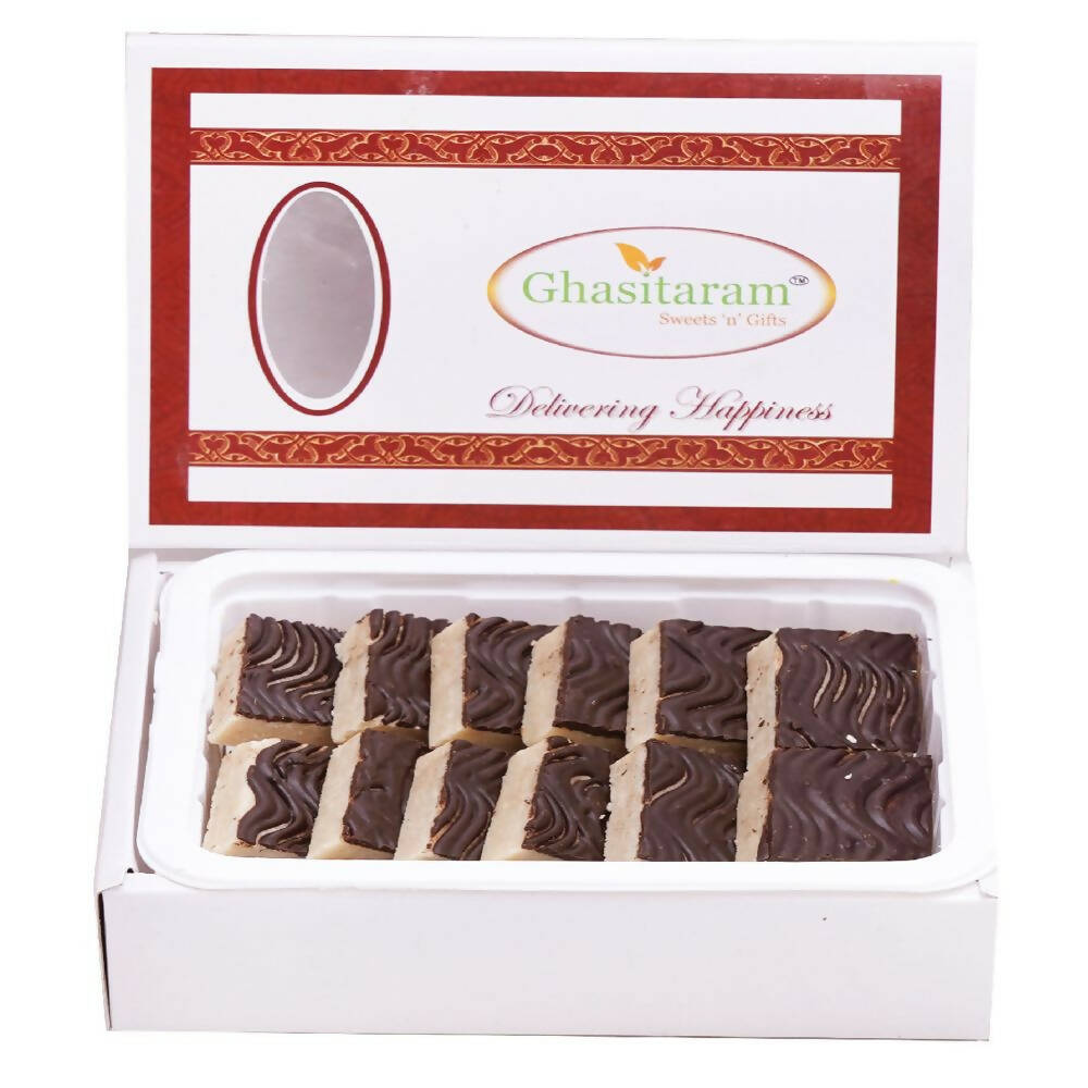 Ghasitaram Chocolate Coated Kaju Katli Sweets | Swadesiicart
