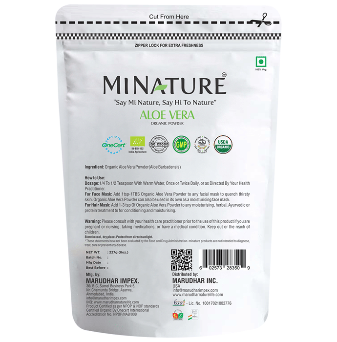Minature Aloe Vera Organic Powder | Swadesiicart
