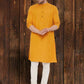 Even Apparels Pure Cotton Yellow Kurta - Yellow | Swadesiicart