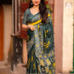 Green Silk Blend Ethnic Motifs Saree with Unstitched Blouse - Hiral Fashion | Swadesiicart