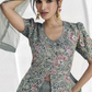 Lorenvalley Fashion Grey Faux Georgette Embroidery with Sequince Work Salwar Lehenga Stitched | Swadesiicart