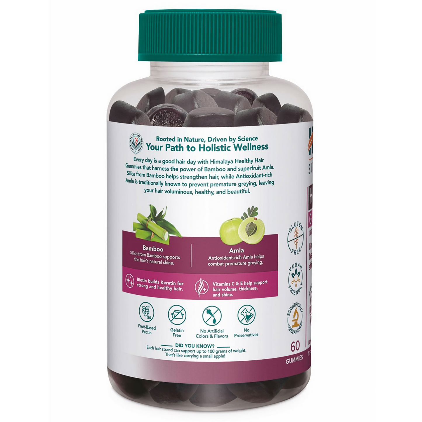 Himalaya Herbals Healthy Hair Gummies - Swadesiicart