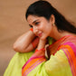 Exclusive Collection Light Green Beautiful Khadi Cotton Handloom Saree - Swadesiicart