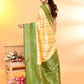 Joban Fashion Light Yellow & Parrot Green Plain With Weaving Border Banarasi Silk Sarees | Swadesiicart
