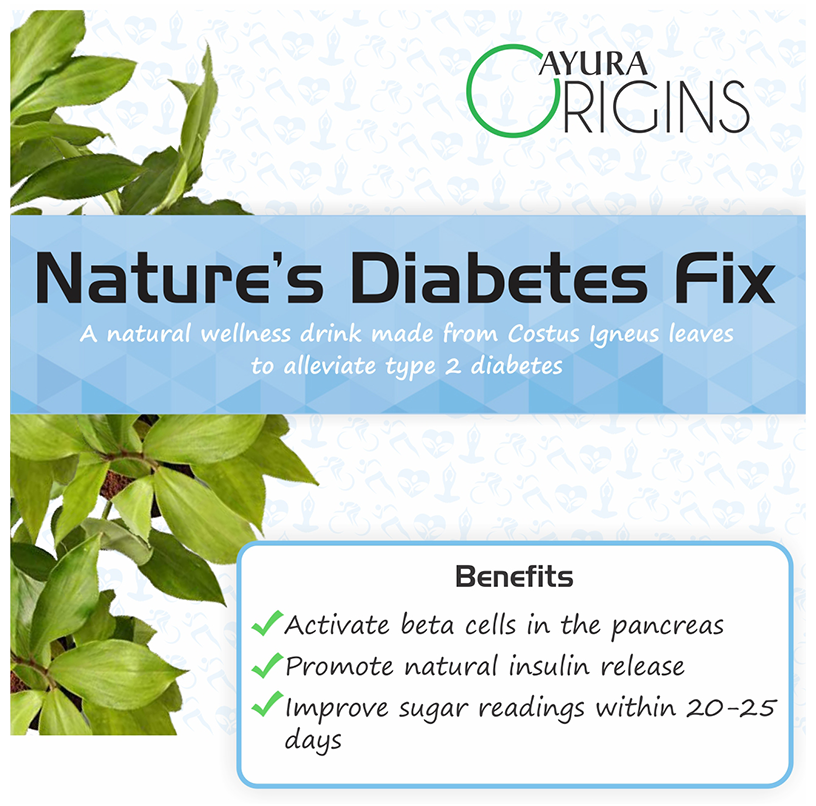 Ayura Origins Nature's Diabetes Fix Powder - Swadesiicart