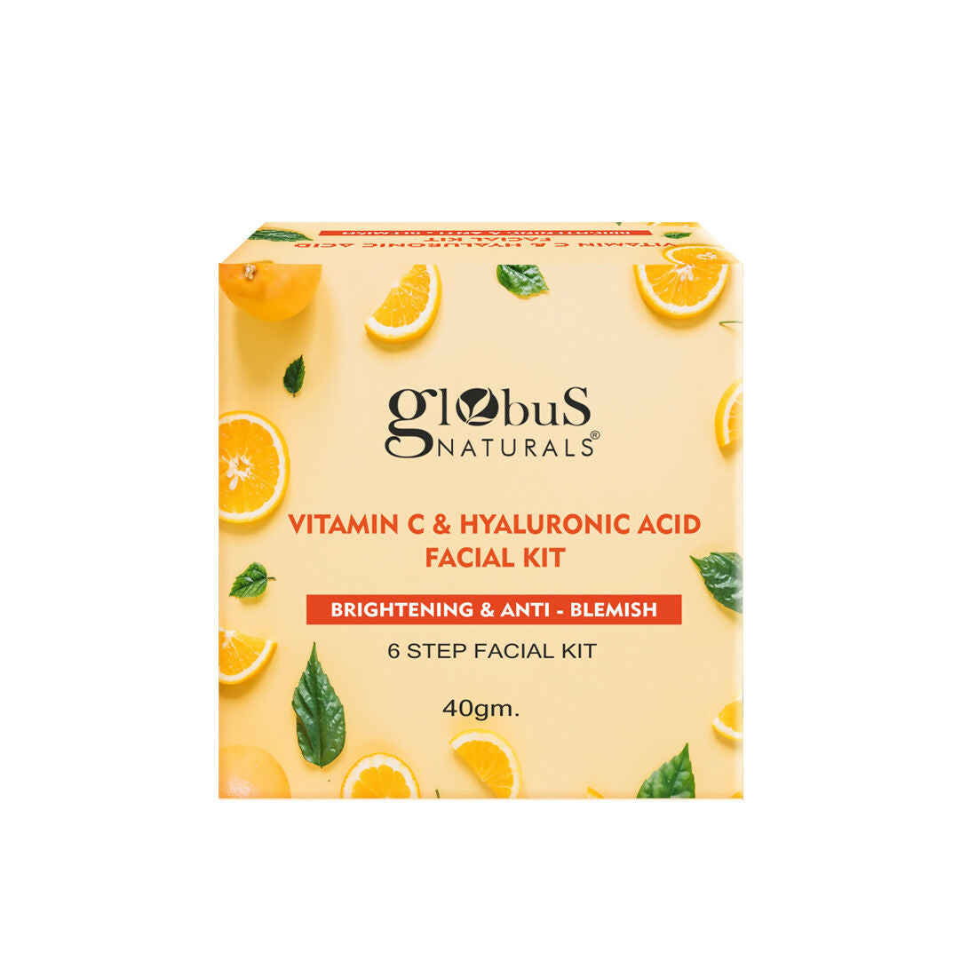 Globus Naturals Vitamin C & Hyaluronic Acid Facial Kit | Swadesiicart