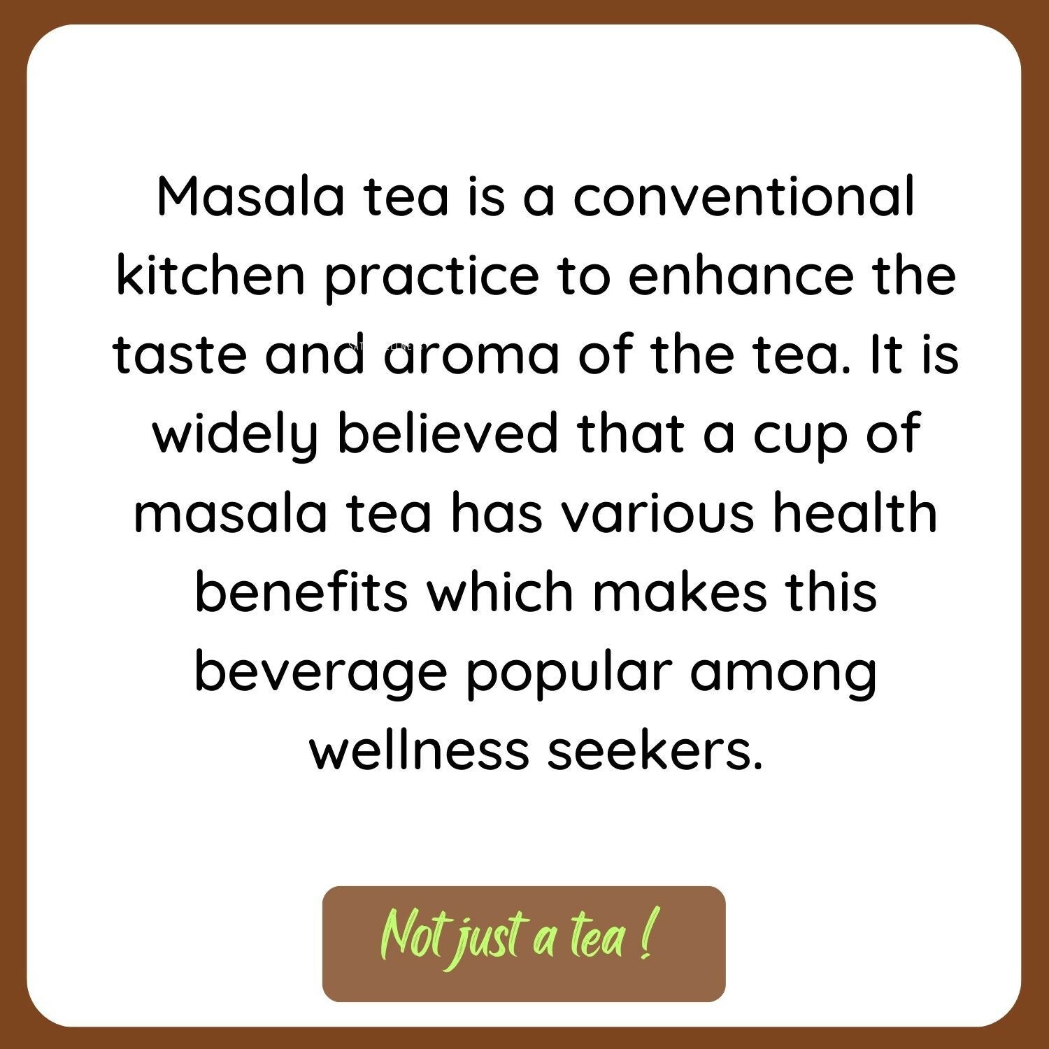 Satvi Wellness Tea masala | Indian Chai Masala | Tea Enhancer | Ginger tea mix - Swadesiicart