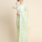 Vamsee Banno Lehriya Yellow Organza Saree - Swadesiicart