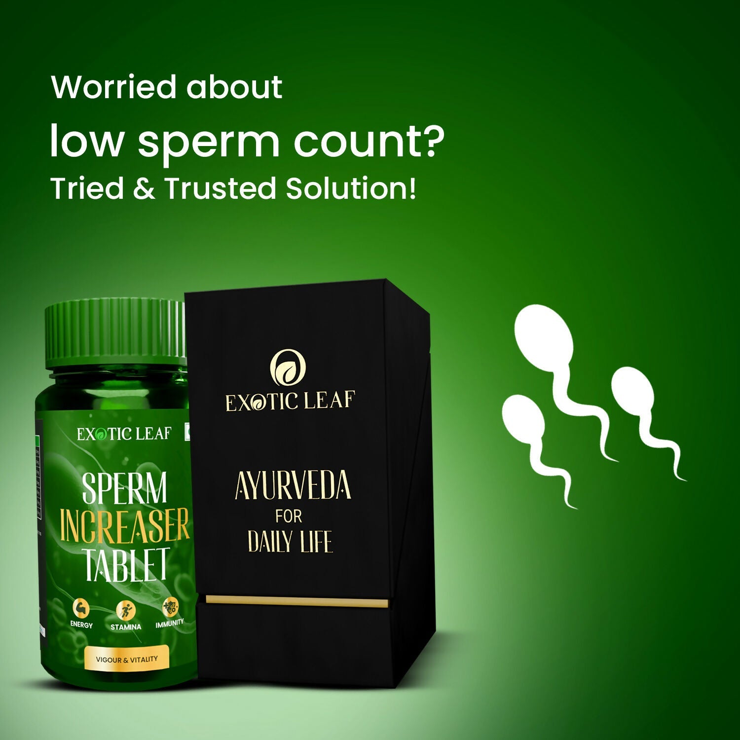 Exotic Leaf Sperm Tablets - Swadesiicart