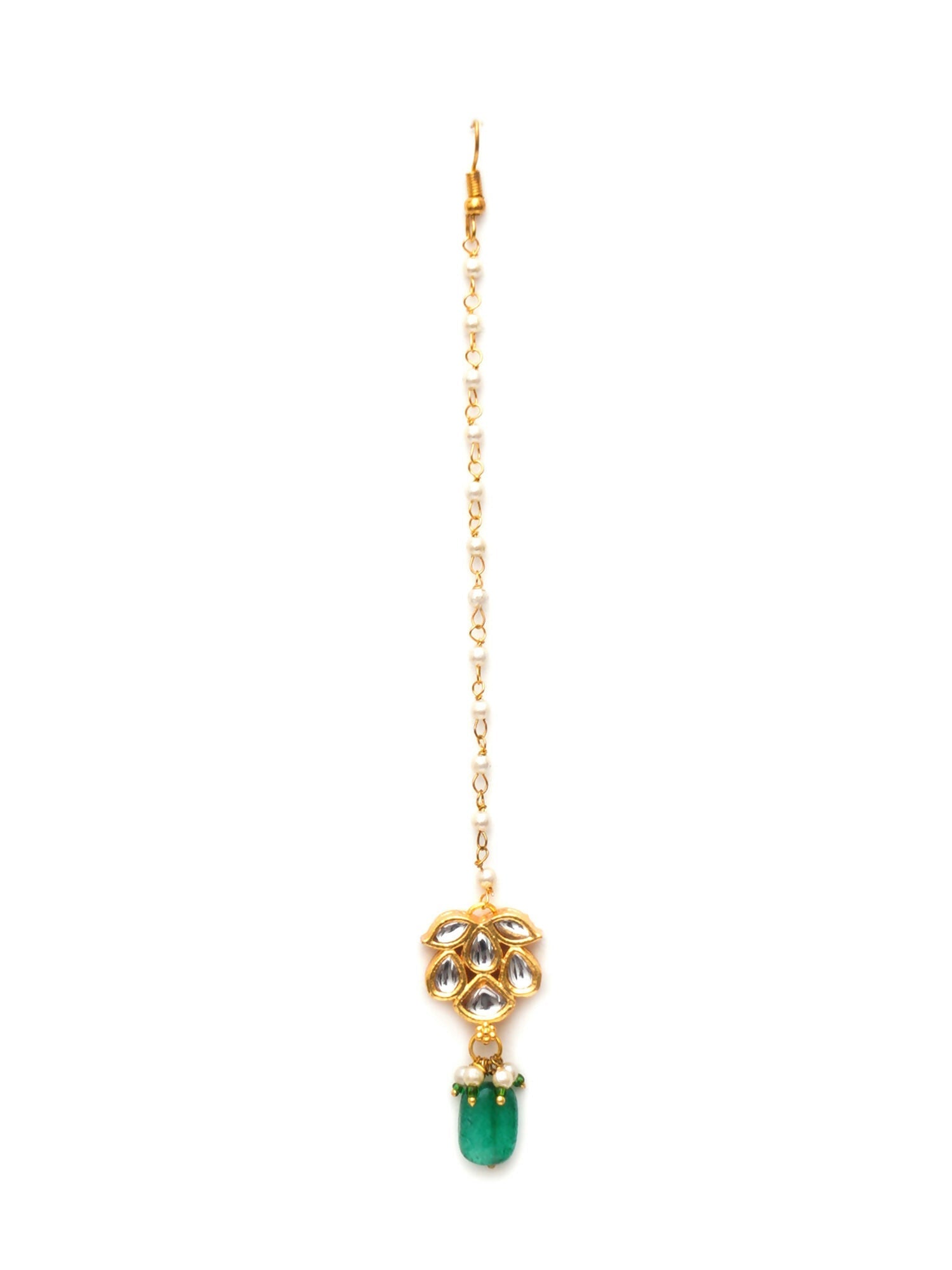 Kundan Maang Tikka (Gold) - Ruby Raang | Swadesiicart