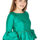 Aastha Fashion Women's Sea Green Art Silk Bell Sleeves attire with Poly Cotton Lining Blouse