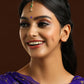 Ruby Raang Green Meenakari Kundan Maang Tikka | Swadesiicart