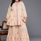 Ahalyaa Women's Traditional wear Co-ords - Tan - Swadesiicart