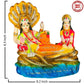 Blissful Polymer Unbreakable Action Lord Vishnu Laxmi Idol - Swadesiicart