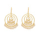 Nuyug 18k Triple Pearl Hoop Anti Tarnish Earrings | Swadesiicart
