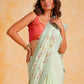 Vamsee Riva Pista Georgette Saree - Swadesiicart