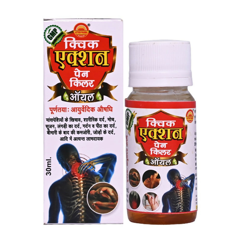 Action Pharma Quick Action Pain Killer Oil | Swadesiicart