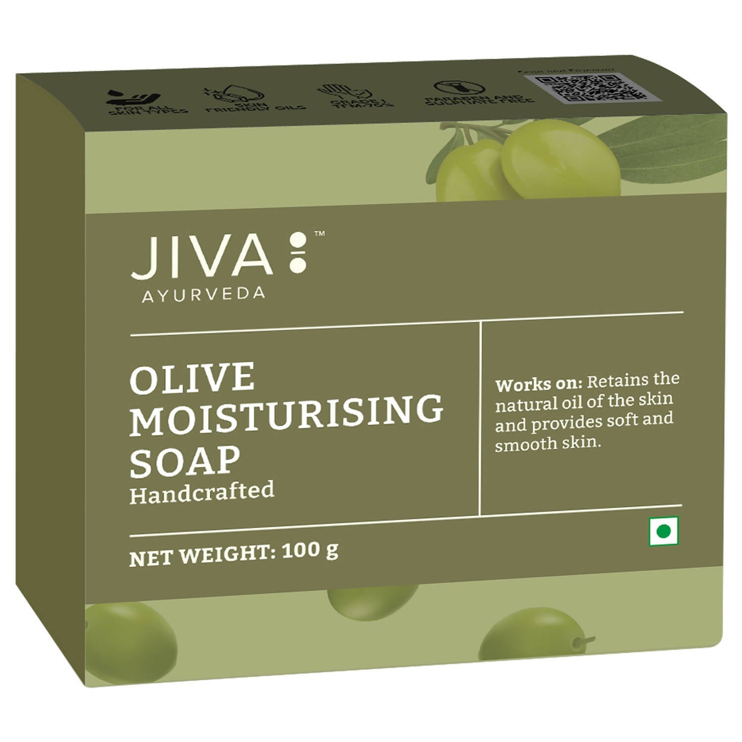 Jiva Ayurveda Olive Moisturising Soap - Jiva Ayurvedic