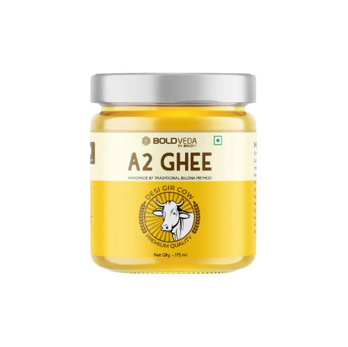 Boldfit Boldveda A2 Bilona Cow Ghee | Traditional Curd Churned | 100% Gir Cow Ghee | Swadesiicart