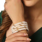 NVR Women Set of 4 Gold-Polished Traditional Pearls Beaded Bangles - NR Retail-NVR