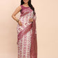 Shree Shyam Fashion Linen Cotton Purple Saree