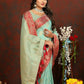 Lorenvalley Fashion Skyblue Cotton Woven Design with Zari Weaving Design Saree - Swadesiicart