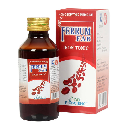 LDD Bioscience Homeopathy Ferrum Fab Iron Tonic | Swadesiicart